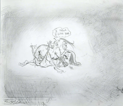*MATURE* E&D "I Think I Love You" Pencil Drawing