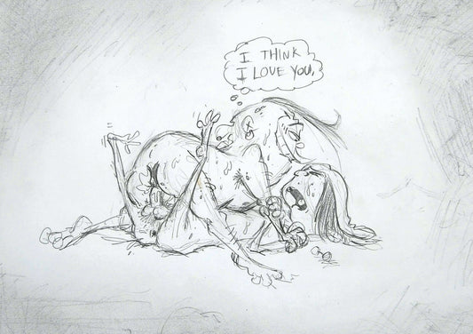 *MATURE* E&D "I Think I Love You" Pencil Drawing
