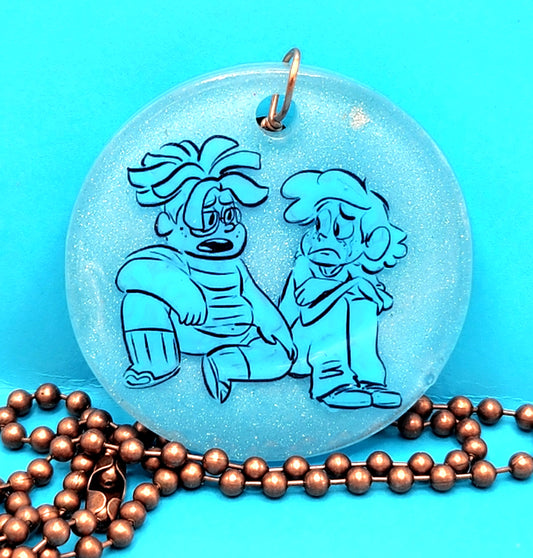 SU "Ghost Boys" Large Round Medallion - Blue