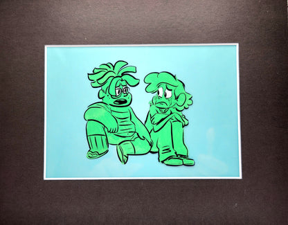 SU "Ghost Boys" Hand-Painted Print w/Certificate of Authenticity - Green