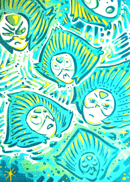 SU "Peacock Peri" Painting