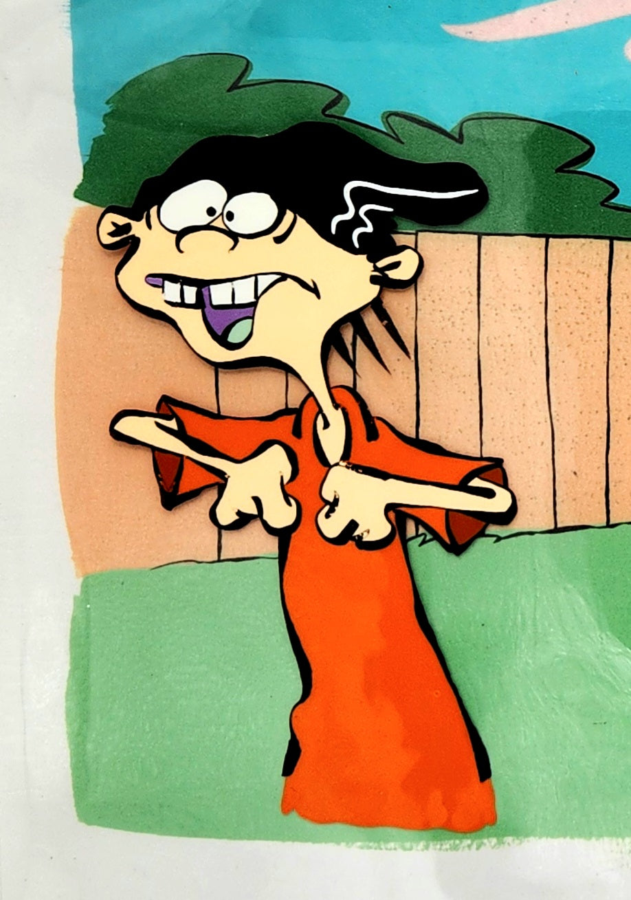 COA *Signed By All 3 Eds* Authentic Animation Cel