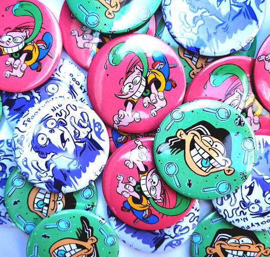 BUTTONS & MIRRORS: Ed, Edd n Eddy 2.25" Buttons!