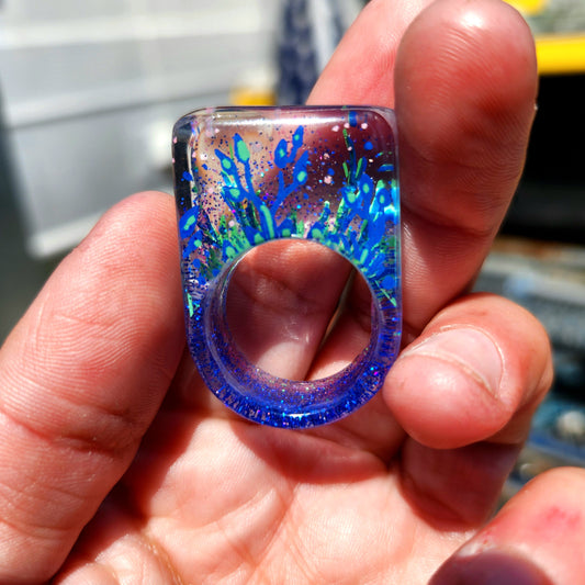 JEWELRY: Terrarium Ring A (Resin) Size 10.5