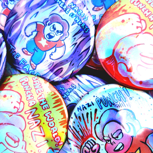 BUTTONS & MIRRORS: Steven Universe 2.25" HOLO Buttons!