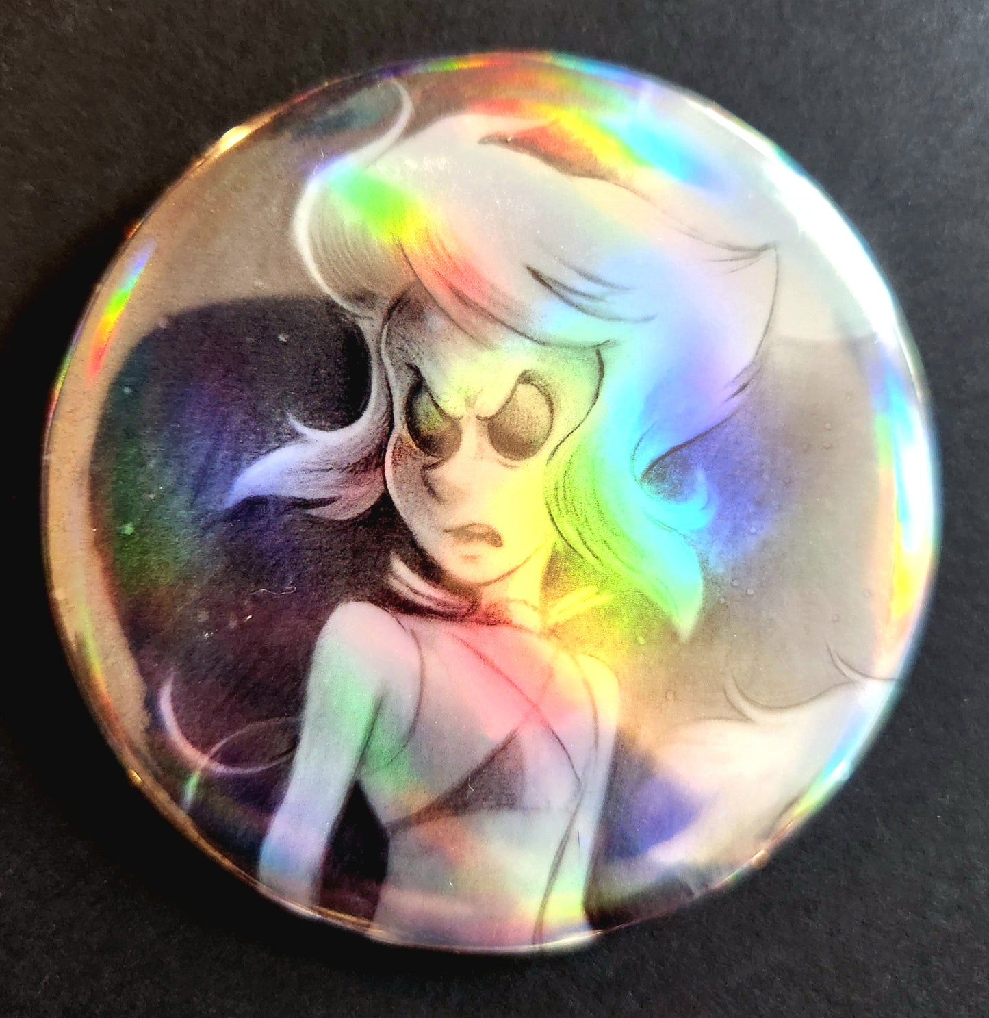 BUTTONS & MIRRORS: 3-inch "Lapis & Peridot" 3-Button Set!