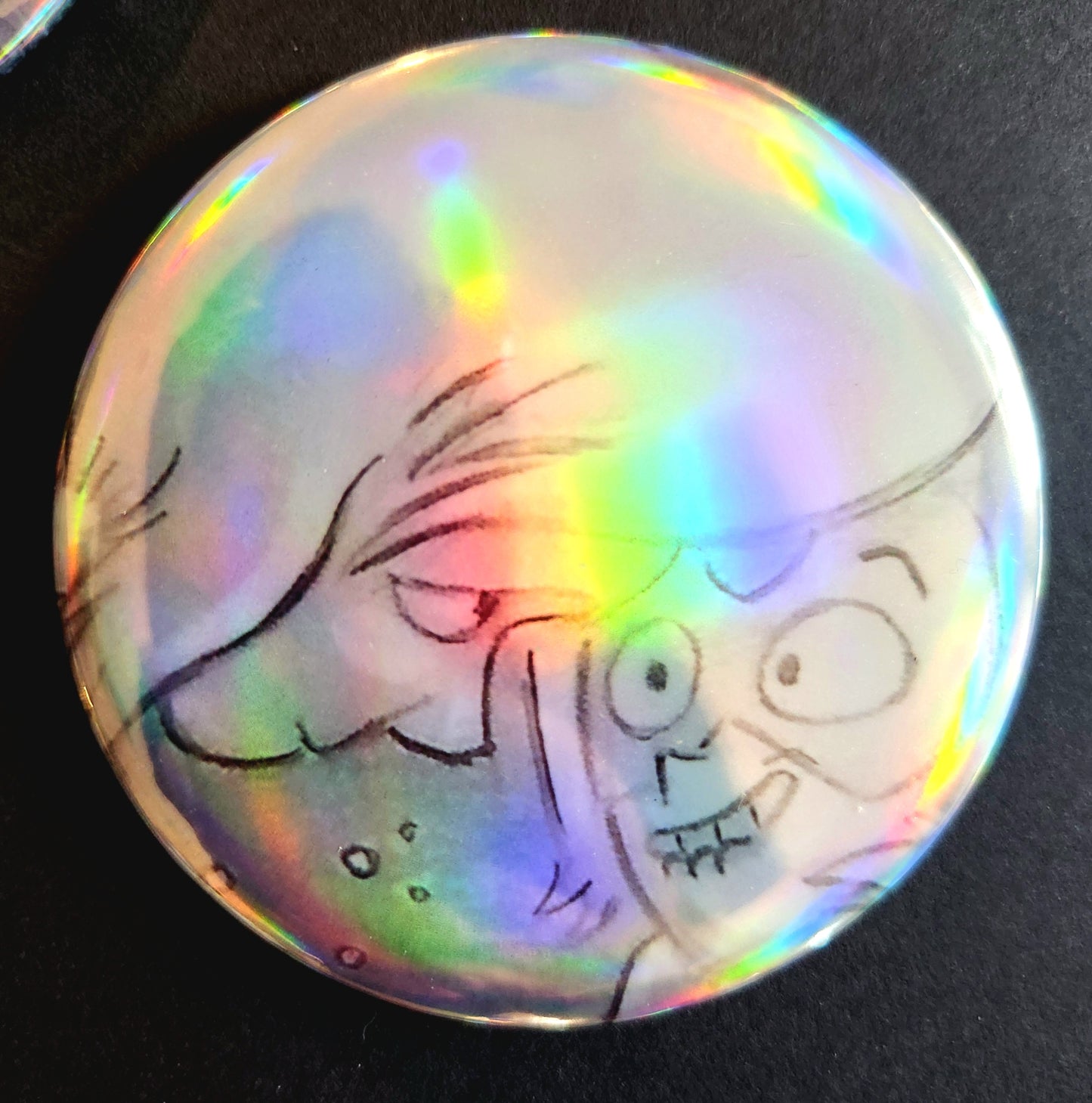 BUTTONS & MIRRORS: 3-inch "Lapis & Peridot" 3-Button Set!