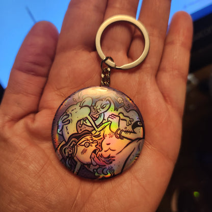 NSFW: EEnE "69 & Doin' Fine" Button/Keychain