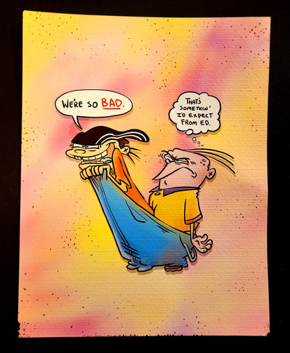 EEnE "Double Dee Gets Into Eddy's Pants" Prints, Postcards, Buttons...