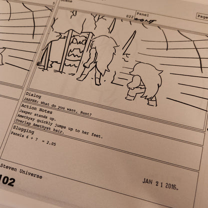 SU "Jasper" Painting + Earthlings Partial Storyboard