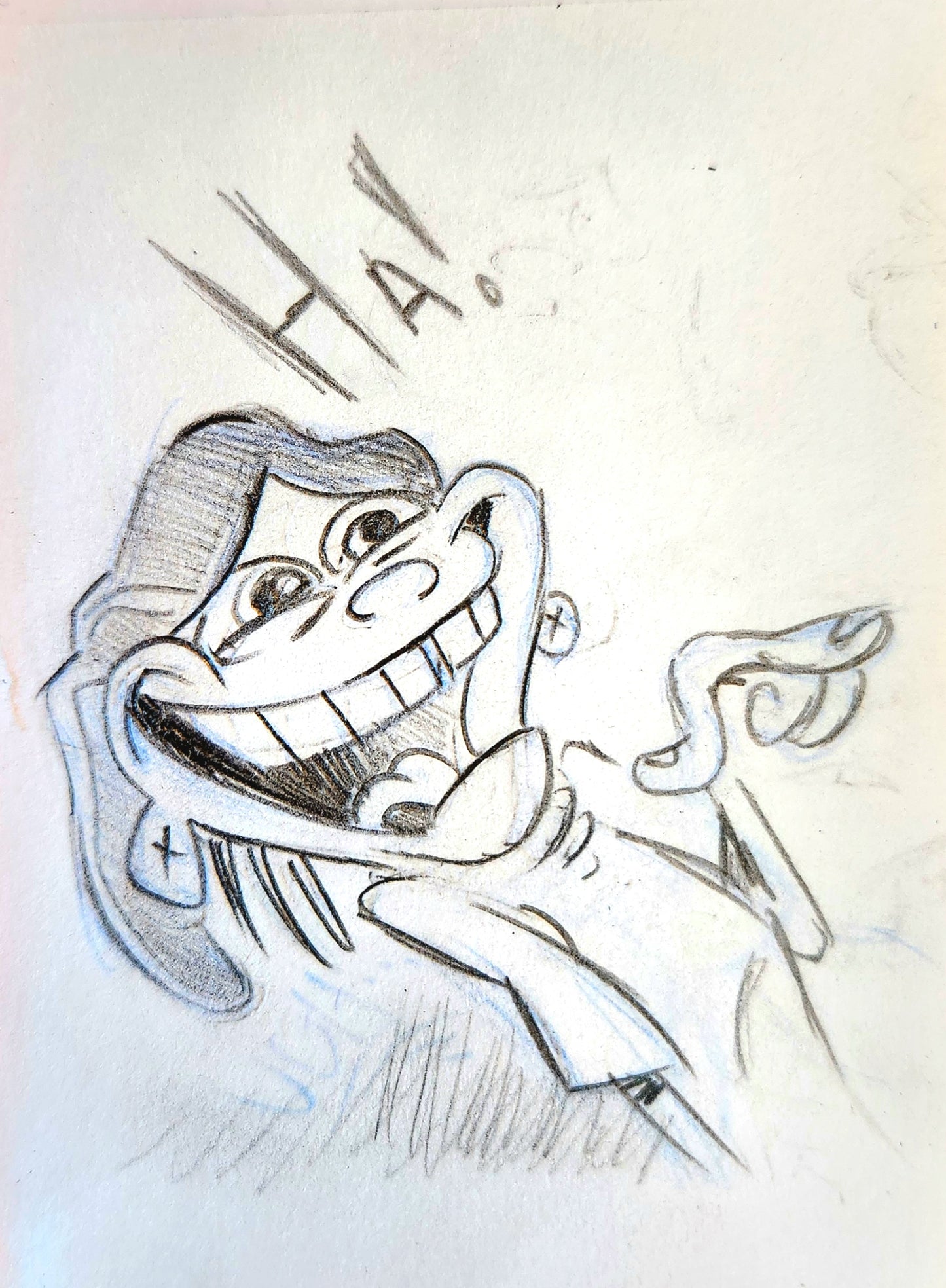 EEnE "Incredulous Double Dee" pencil drawing