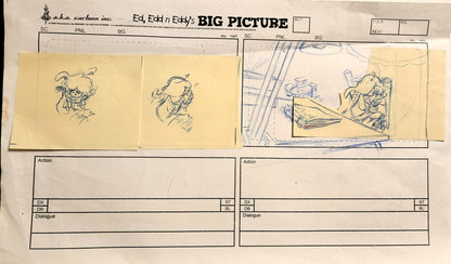EEnE "Big Picture Show" Crying Double Dee Storyboard Drawings