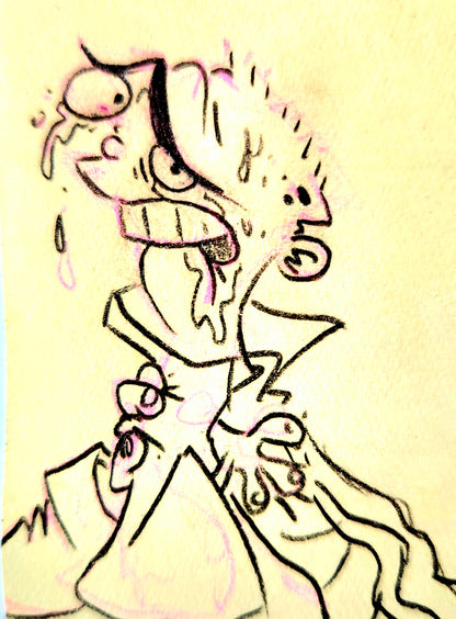 EEnE "Fistul of Ed" Storyboard Drawing with Eddys hand