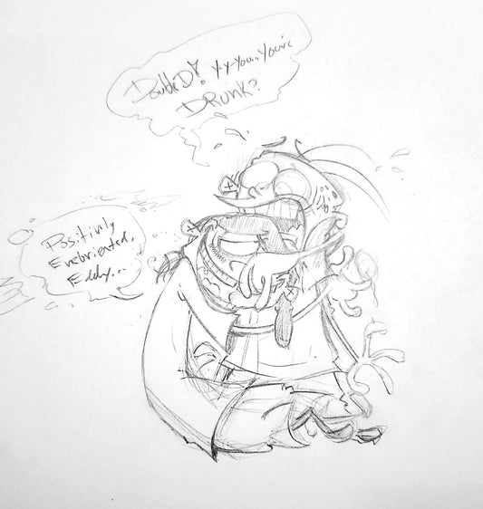 EEnE "Double Dee is Drunk Again!" Warm Up drawing