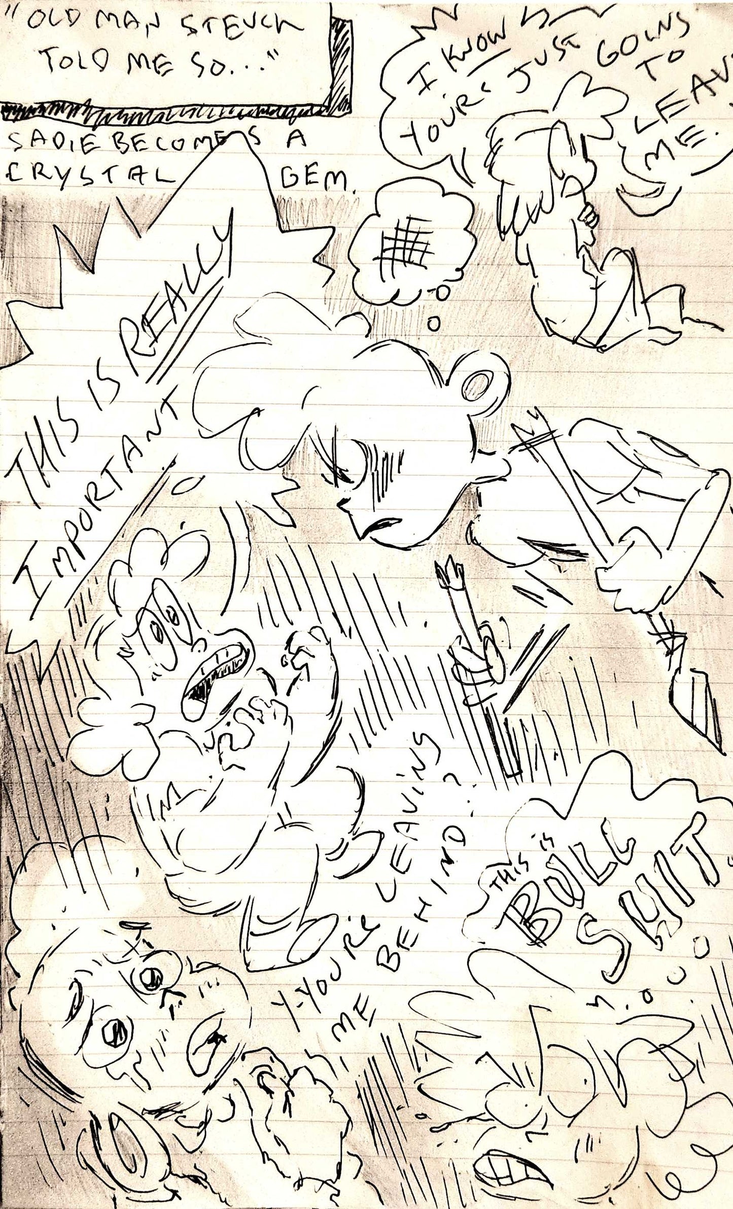 SU "Sadie’s Crystal Gem Arc" Full Original Development Page w/COA