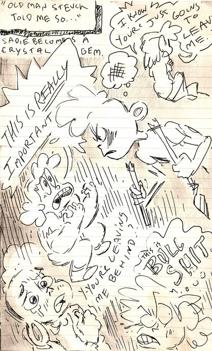SU "Sadie’s Crystal Gem Arc" Full Original Development Page w/COA