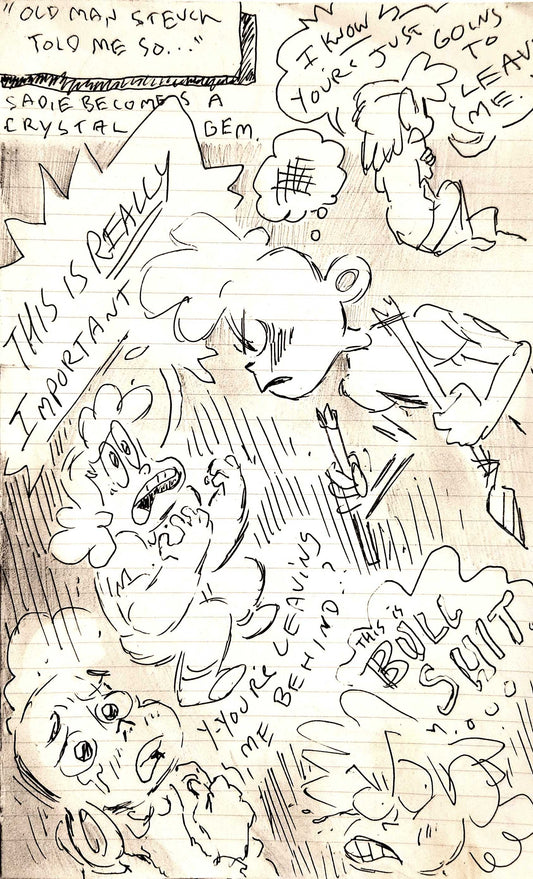 SU "Sadie’s Crystal Gem Arc" Full Original Development Page w/COA