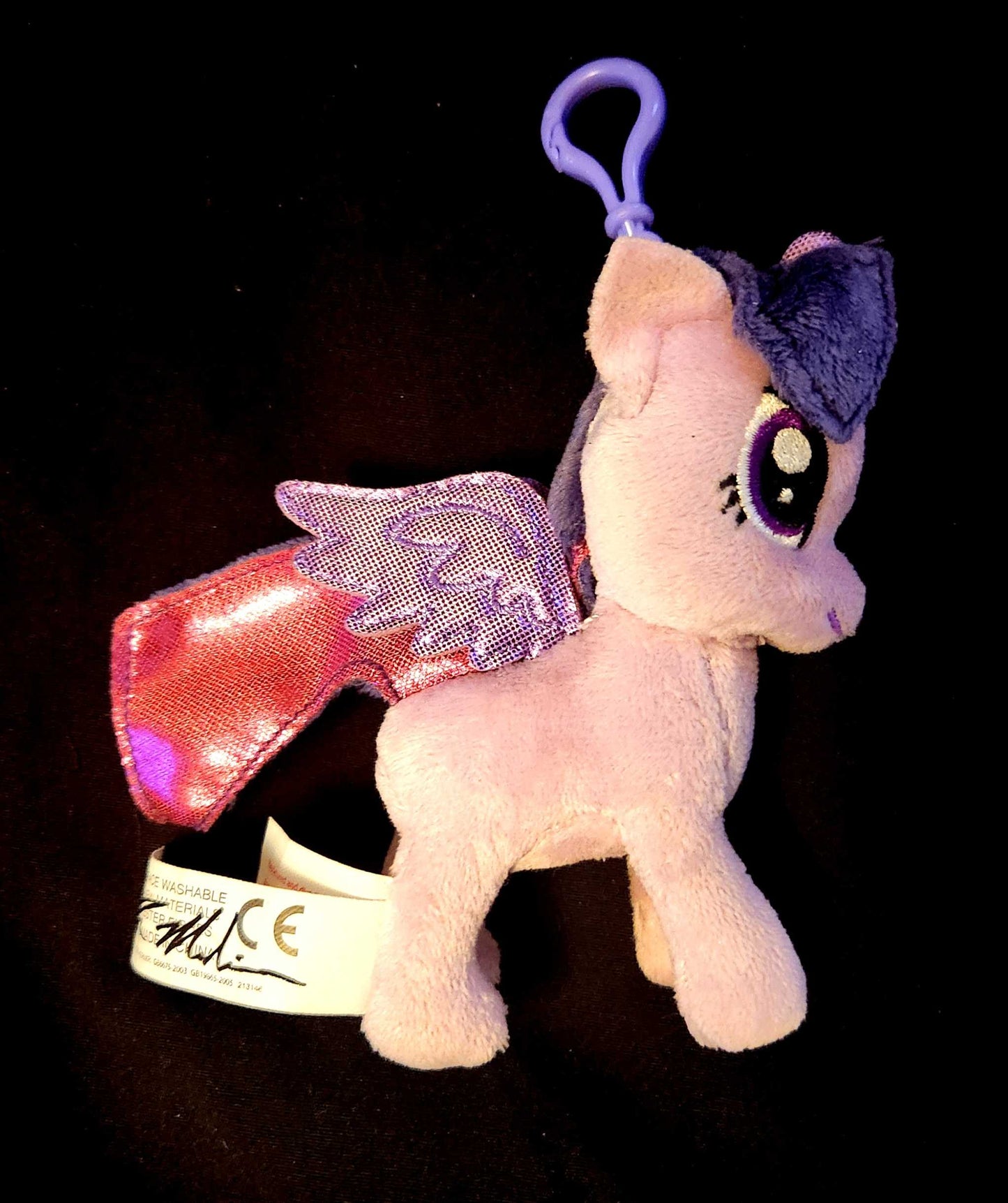 MLP:FIM Twilight Sparkle — Clip-On Plush (Official Hasbro, Signed) w/CoA