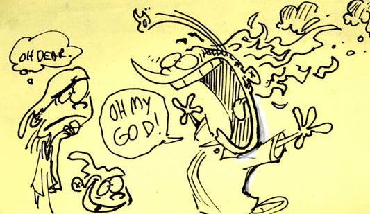 "The Eddy's On Fire" - Ink Sketch - Ed Edd n Eddy