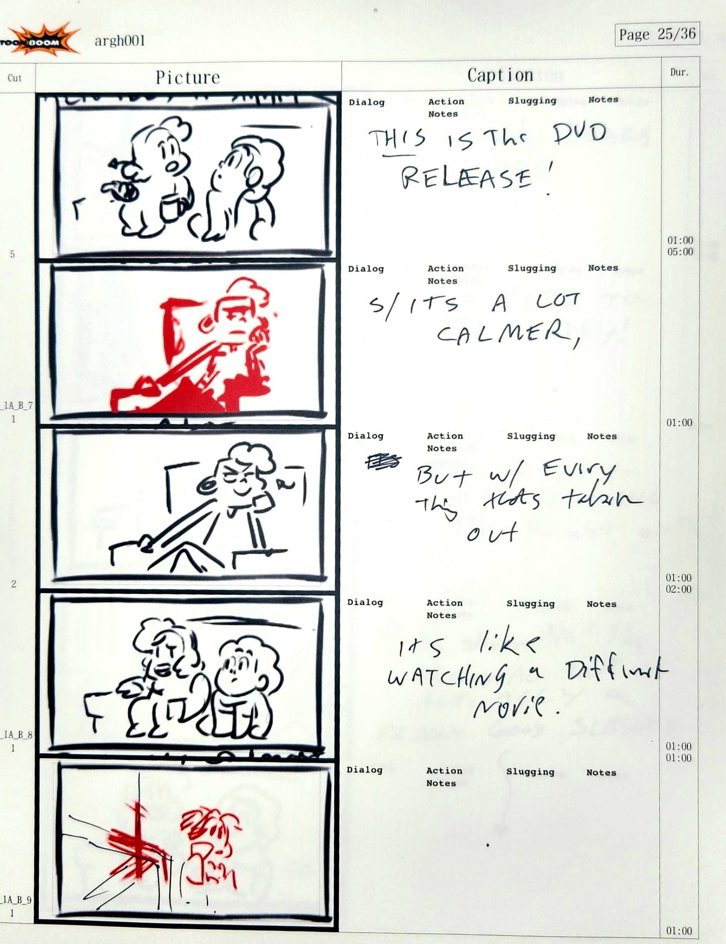 Beach City Horror Club - 9 Page Set - Storyboard Comic/Thumbnails w/Writing