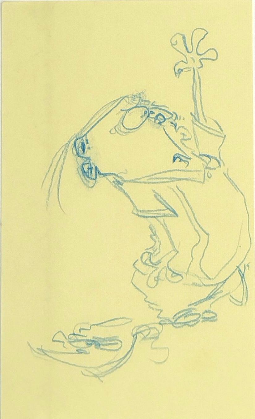EEnE "Nervous Eddy" Scott Underwood Eddy Drawing