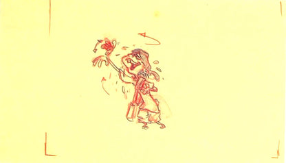 EEnE 'Playing Catch Up" Double Dee Production Drawings - Set of 3