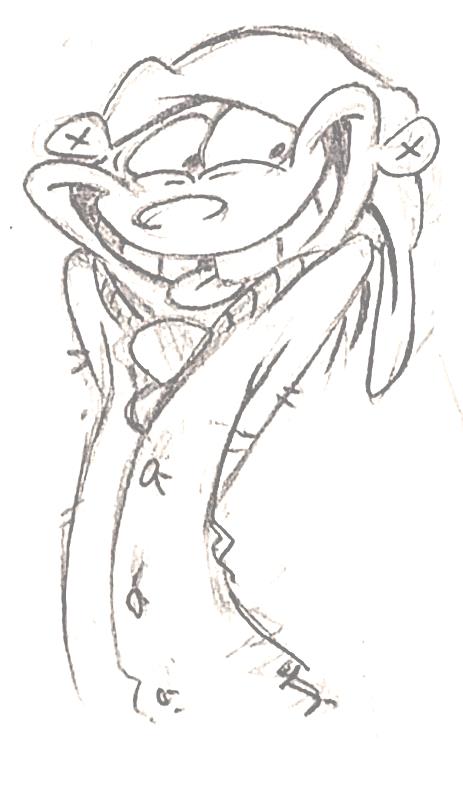 EEnE "Giddy Double Dee" Smile For The Ed - Production Drawing