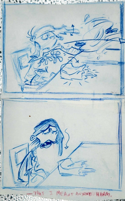 Ed Edd n Eddy: "A Fistful Of Ed" Alt Storyboard Panels