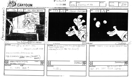 EEnE: Fistful Of Ed "The Botanical Room Revelation" Storyboard 48-Page Section + BONUS HANDDRAWN COVER ARTS!