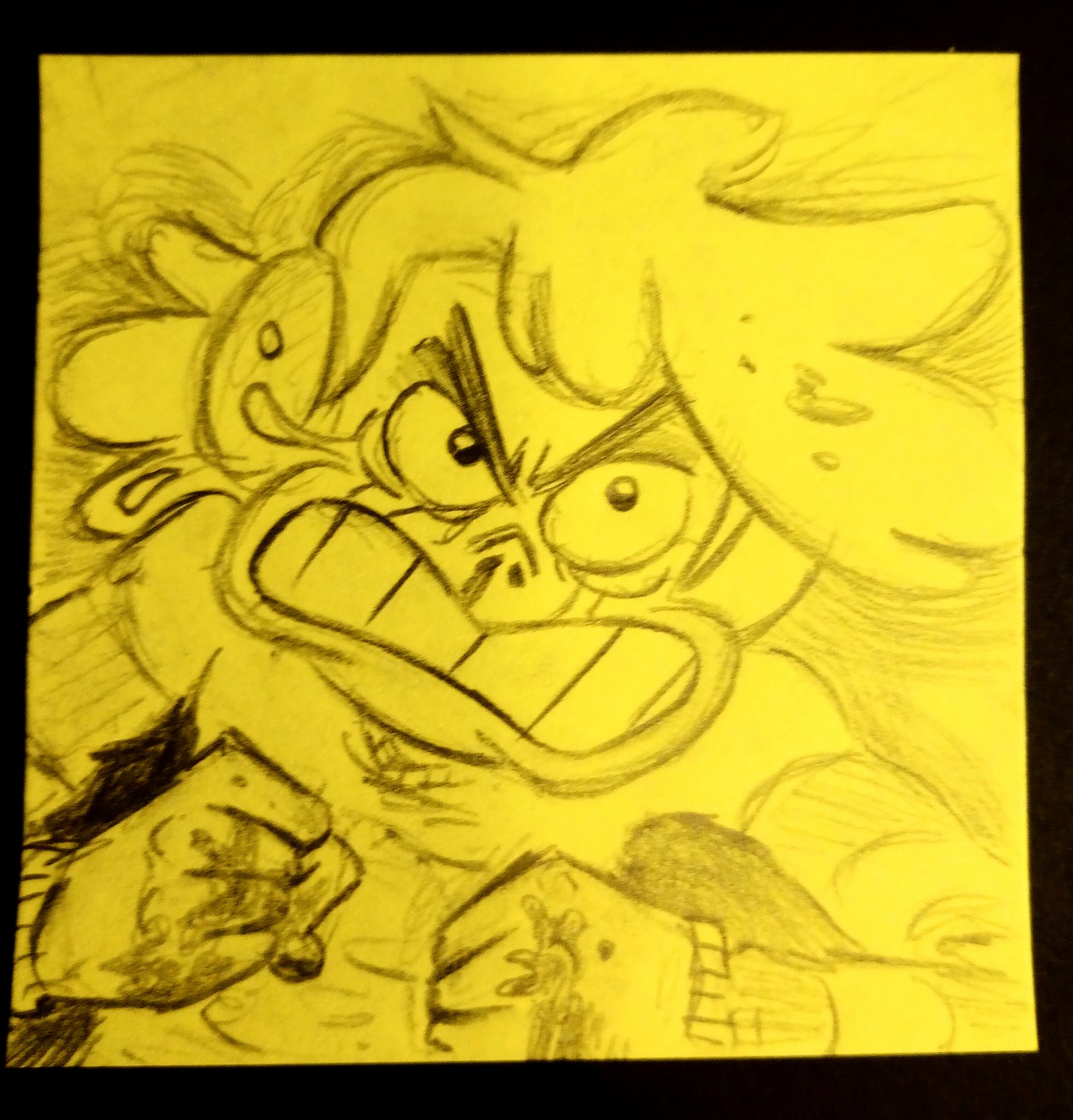 SU Young Lars "Fist Fight" Sticky Note