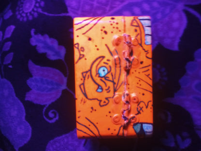 *SOLD* EEnE "Neon Orange Eddy" Keepsake Box