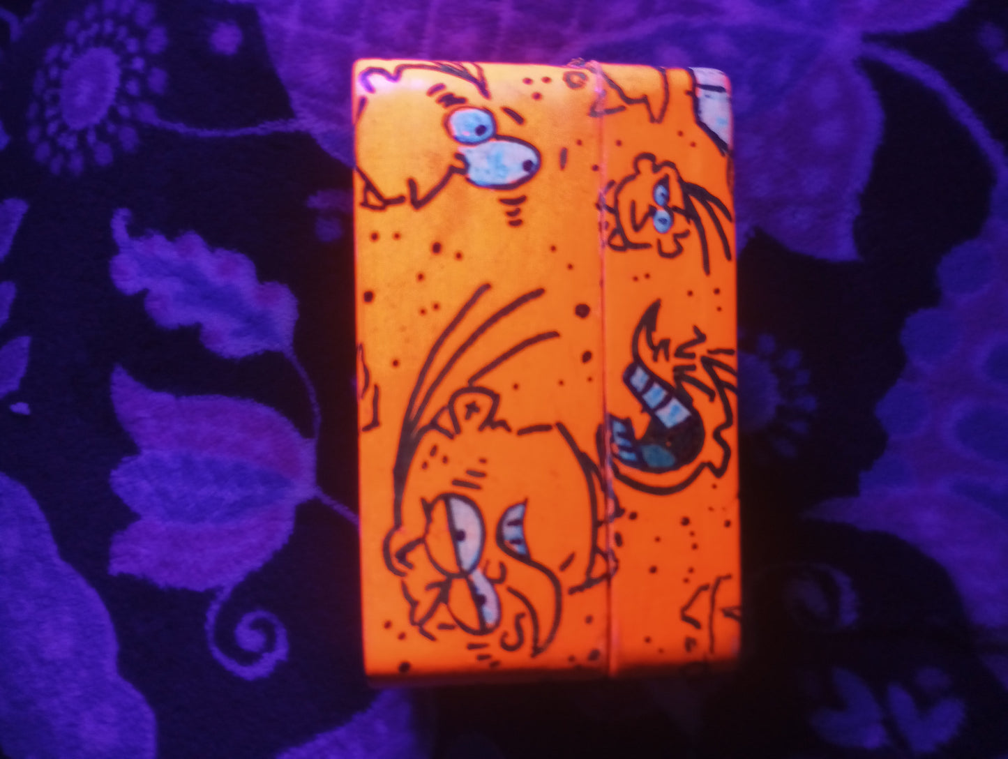 *SOLD* EEnE "Neon Orange Eddy" Keepsake Box