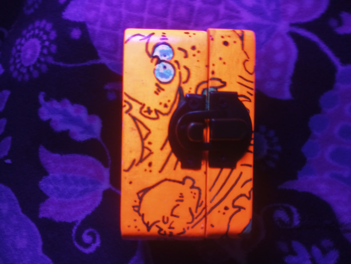 *SOLD* EEnE "Neon Orange Eddy" Keepsake Box