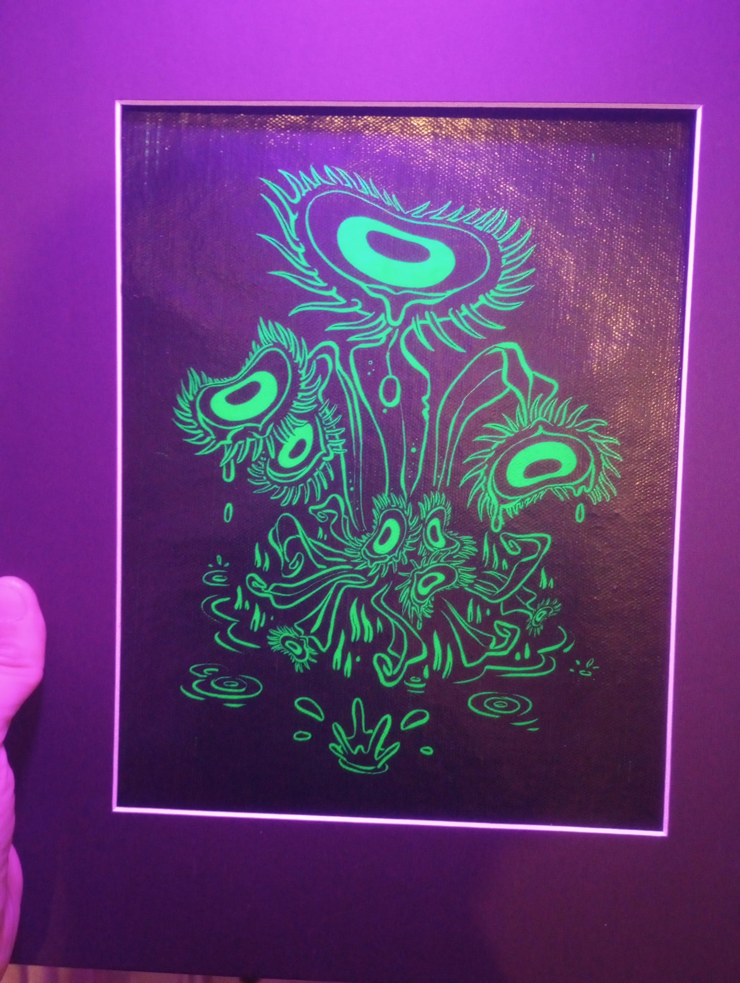 "Venus Crytrap" UV-Reactive Canvas Print