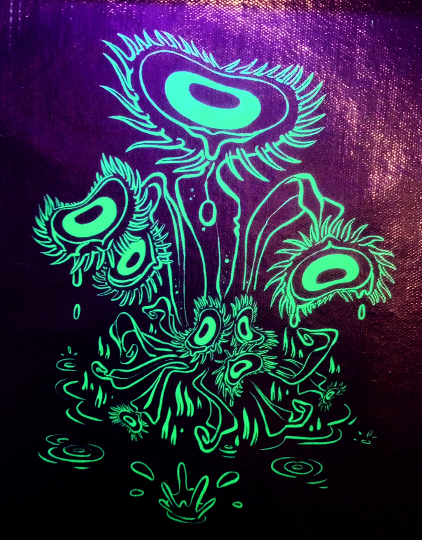 "Venus Crytrap" UV-Reactive Canvas Print