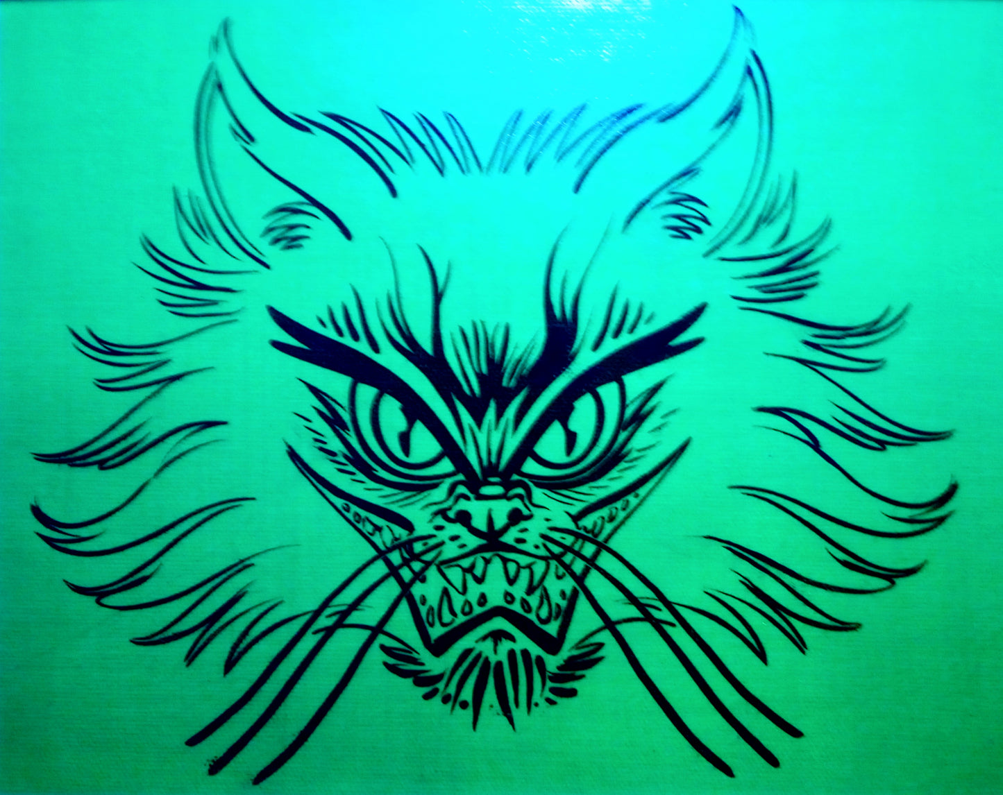 "Devil Cat" FULLY UV-Reactive Canvas Prints - MULTIPLE VARIANTS