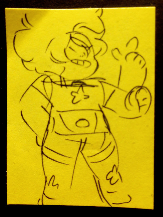 SU "Micro Smokey Quartz" Full Body Concept Art by Rebecca Sugar