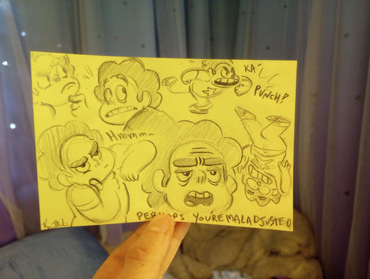 SU "Shut Up Steven" Warm Up Drawings by Raven Molisee