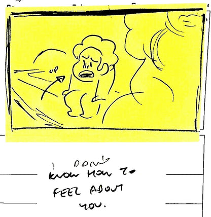 SU "I Don't Know How To Feel About You..." An Indirect Kiss Thumbnail Storyboards by Raven Molisee