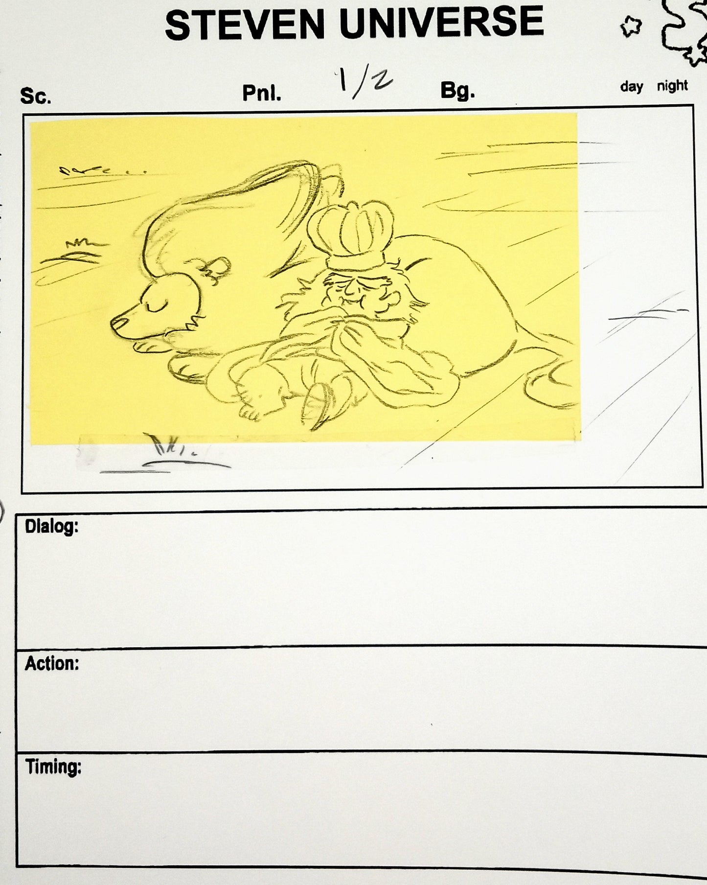 SU "King Steven W/Lion" Storyboard - So Many Birthday