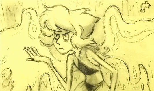 SU "Water Witch" Lapis Lazuli Graphite Drawing (Copy)