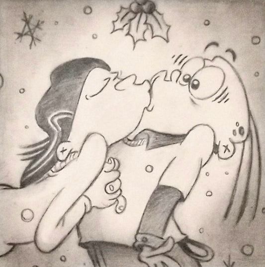 EEnE "Mistle Toe" Edd x Eddy Holiday Graphite Drawing