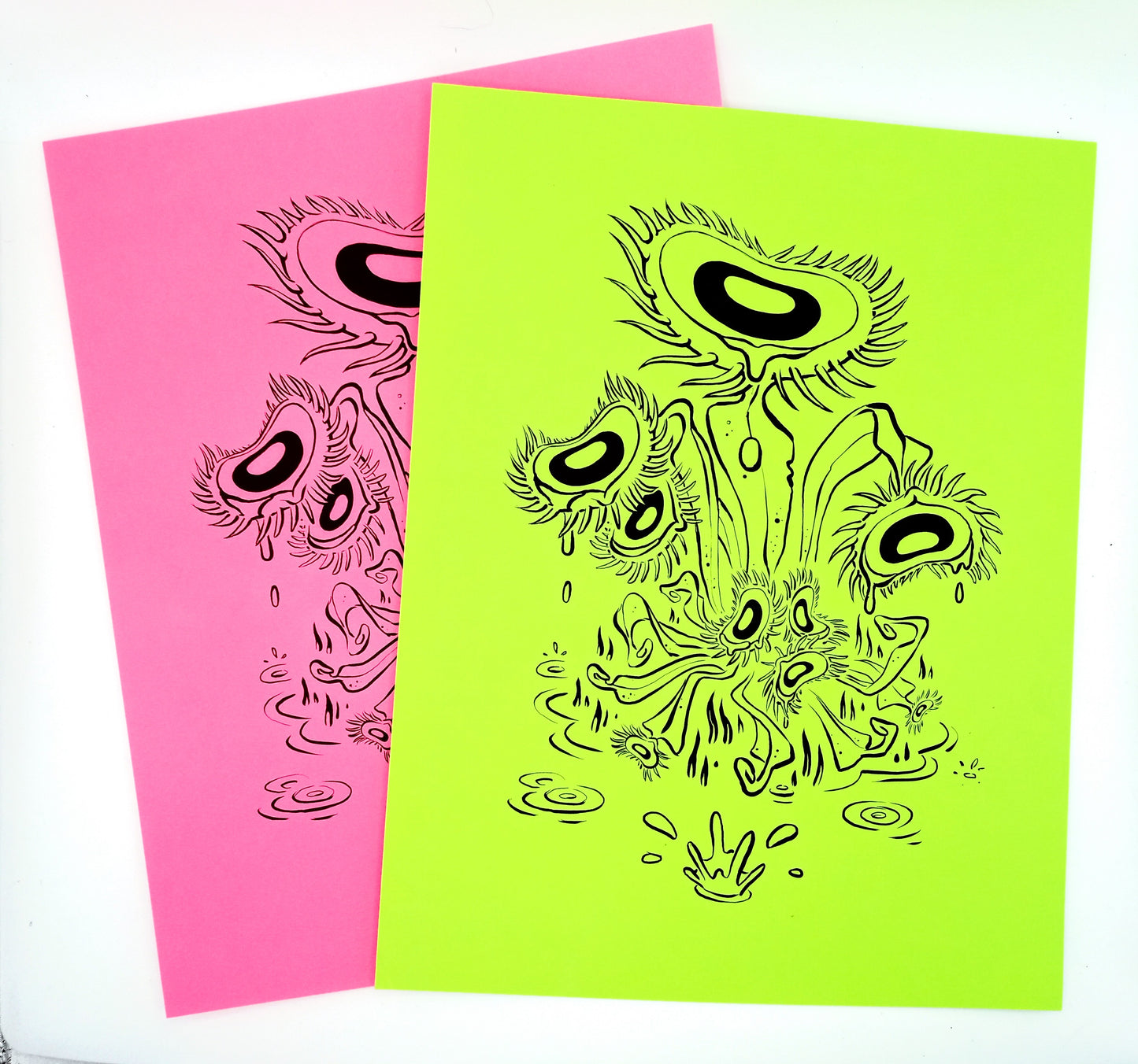 "Venus Crytrap" Colored Cardstock Print