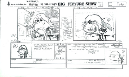 EEnE: Big Picture Show "Double Dee's Goodbye Note" Storyboard 48-Page Section + BONUS HANDDRAWN COVER ARTS!
