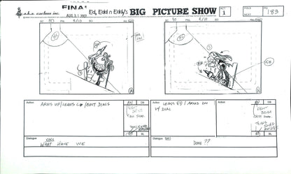 EEnE: Big Picture Show "Double Dee's Goodbye Note" Storyboard 48-Page Section + BONUS HANDDRAWN COVER ARTS!
