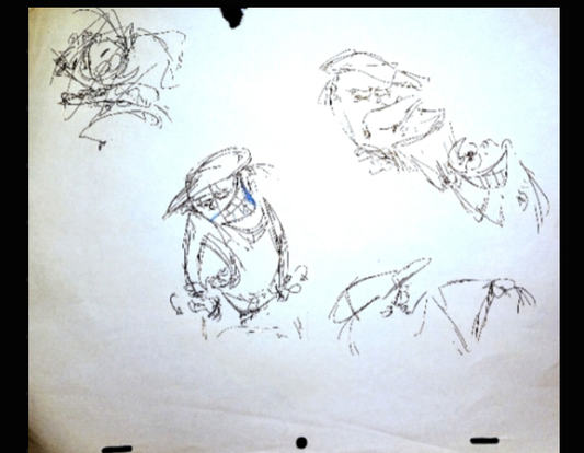 *SOLD* EEnE "Big Bro Hero" Warm Up Drawings Raven Molisee