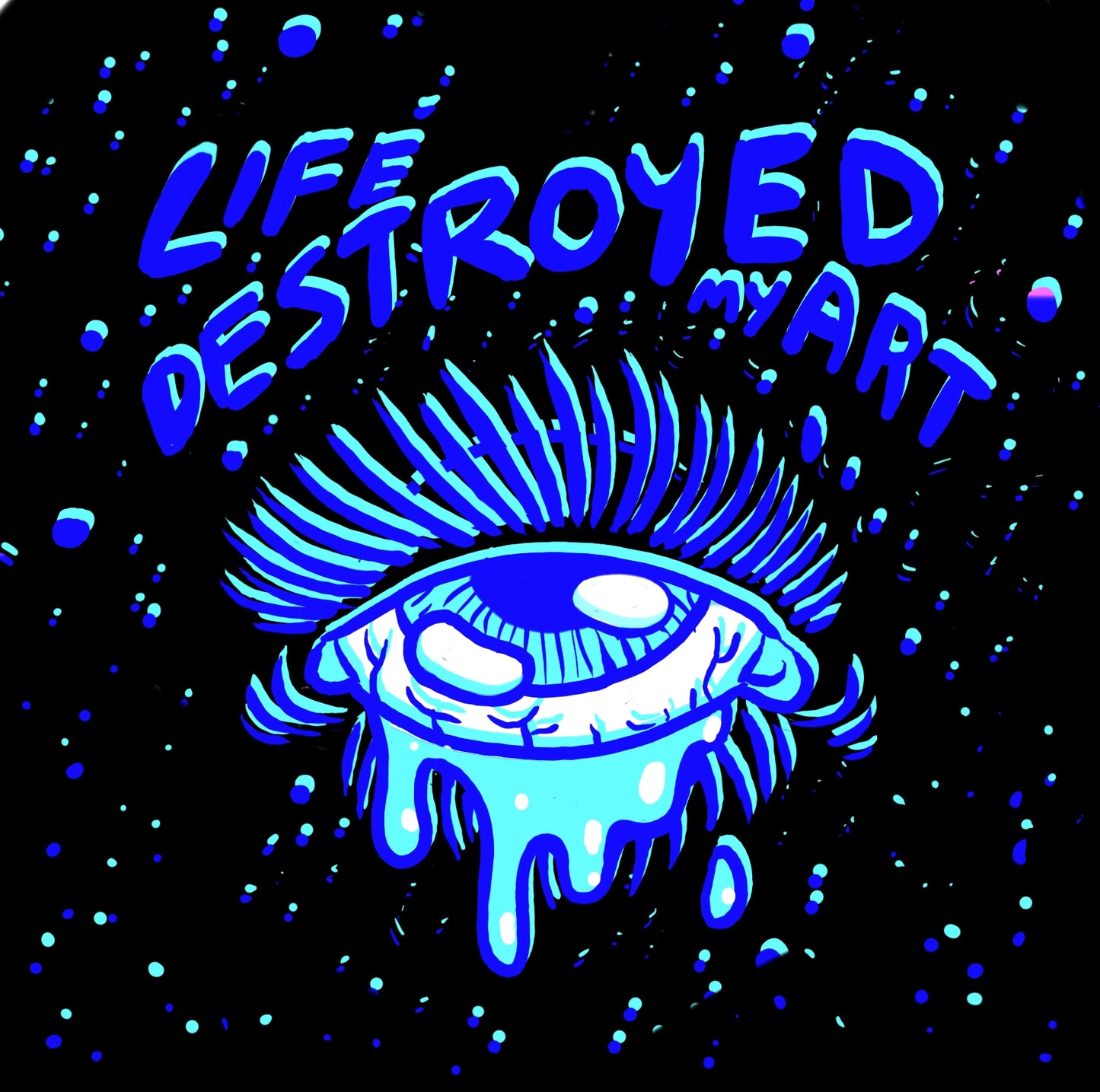 Buttons & Magnets: "Art Destroyed My Life"/"Life Destroyed My Art" Mental Health Pin