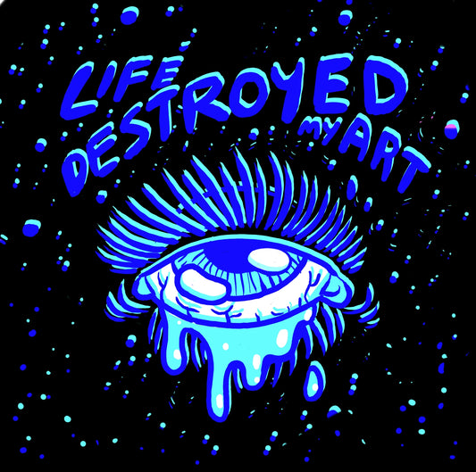 Buttons & Magnets: "Art Destroyed My Life"/"Life Destroyed My Art" Mental Health Pin