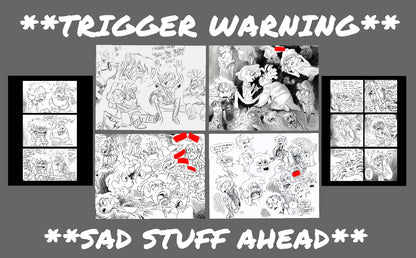 SU "Trigger Warning" 6-Print DIGITAL COLLECTION - Horror Club Lars & Ronaldo Concept Art by Raven Molisee