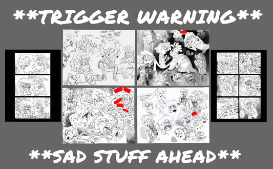 SU "Trigger Warning" 6-Print Set - Beach City Horror Club Conceptual Artwork & Writing by Raven Molisee